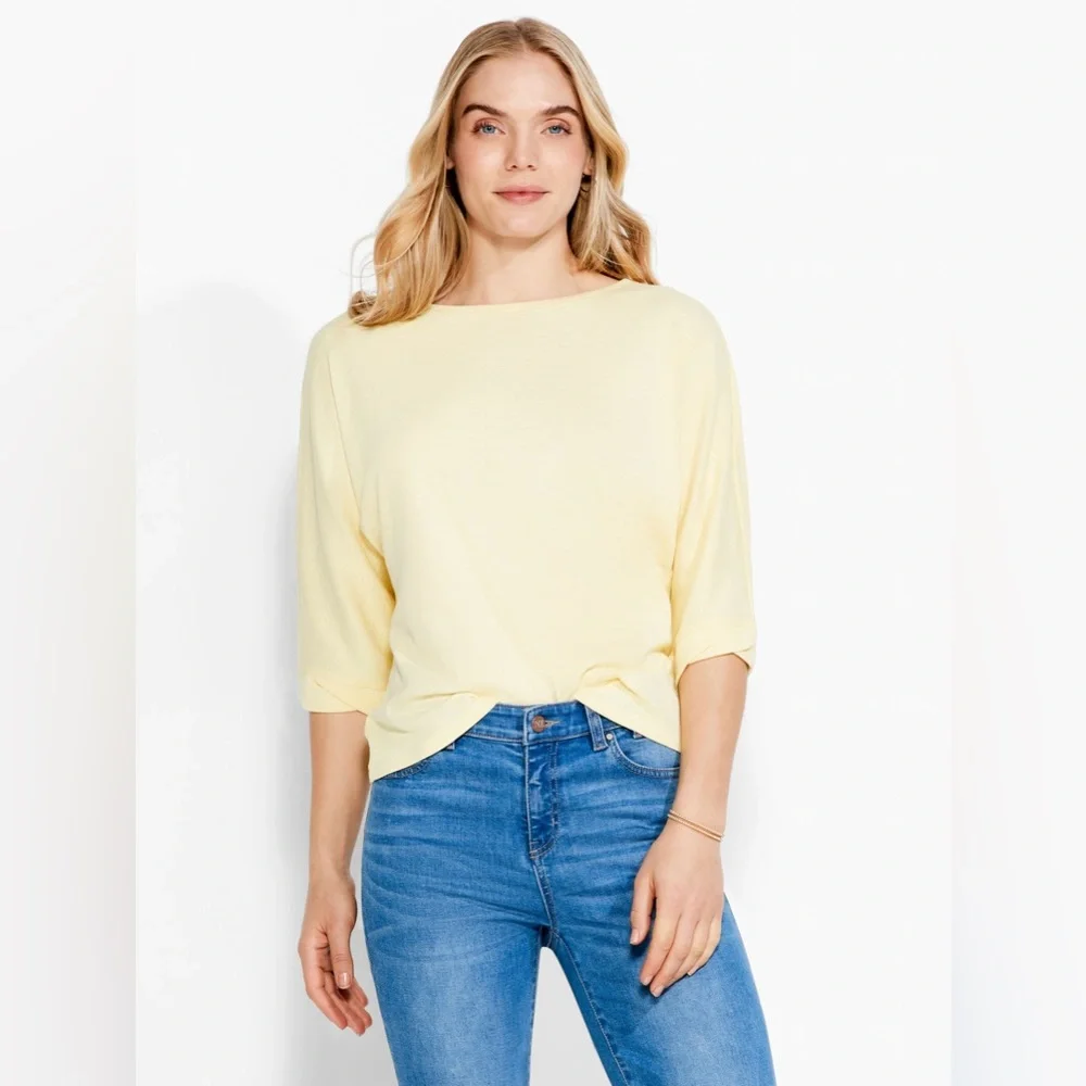 NIC + ZOE Boat Neck Dolman Sleeve Tee